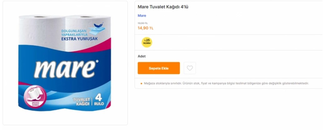 Nisan ayının en büyük indirimi yapıldı! Migros ta tuvalet kağıdı nerdeyse bedava