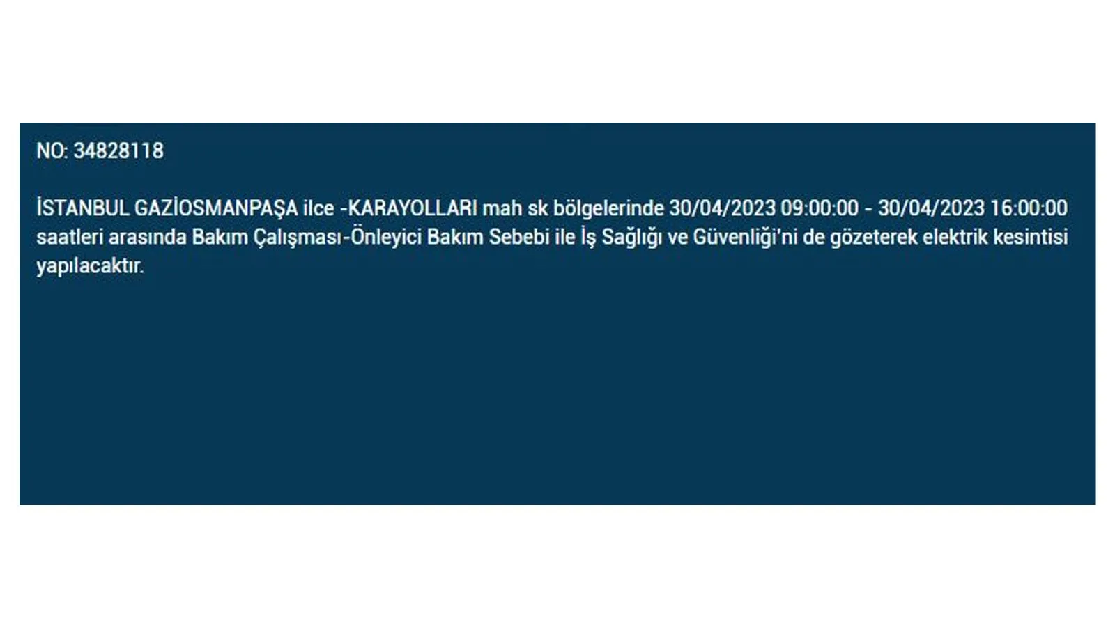 İstanbullular elektriksiz kalacak! Nerede elektrikler kesilecek? 30 Nisan 2023 elektrik kesintisi olacak ilçeler!