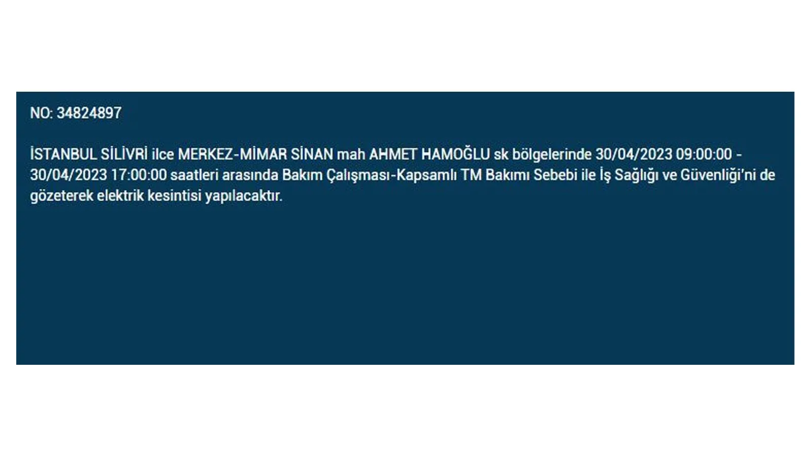 İstanbullular elektriksiz kalacak! Nerede elektrikler kesilecek? 30 Nisan 2023 elektrik kesintisi olacak ilçeler!