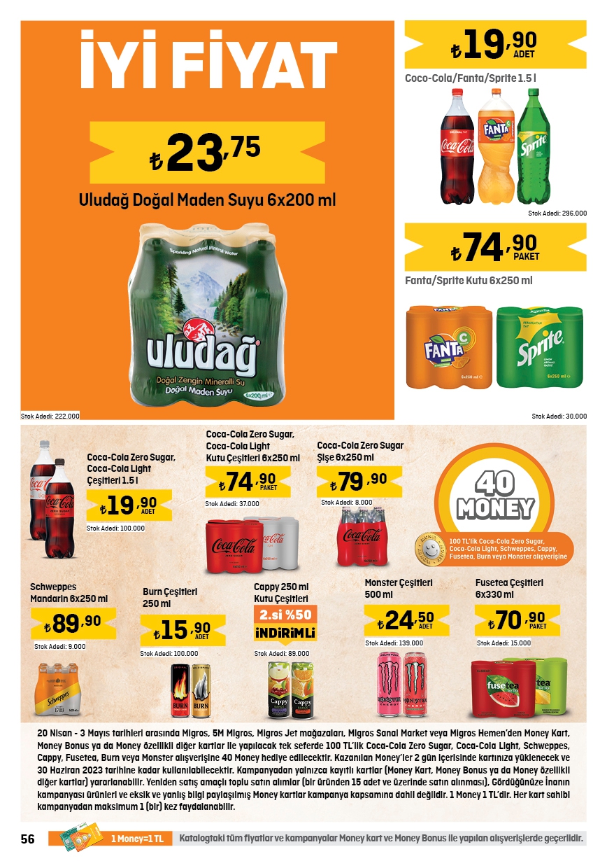 Migros’ta indirimler alev alev! Ayçiçek yağı 140 TL’ye, domates salçası 37 TL’ye, siyah çay 43 TL’ye düştü!