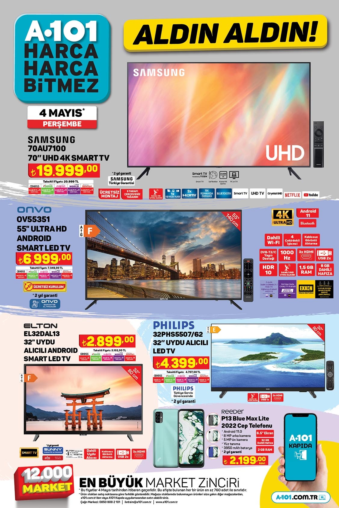 A101’de yüzlerce indirim bir güne sığdı! Airfryer 1800 TL, dikiş makinesi 3300 TL, elektrikli süpürge 2100 TL...