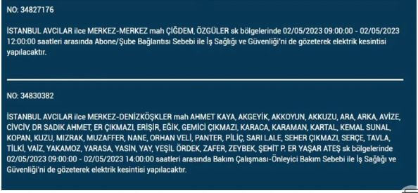 Elektrik kesintisi olacak! Nerede elektrikler kesilecek? 2 Mayıs 2023 elektrik kesintisi olacak ilçeler!