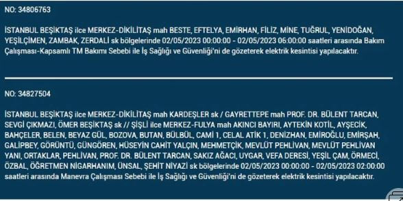 Elektrik kesintisi olacak! Nerede elektrikler kesilecek? 2 Mayıs 2023 elektrik kesintisi olacak ilçeler!