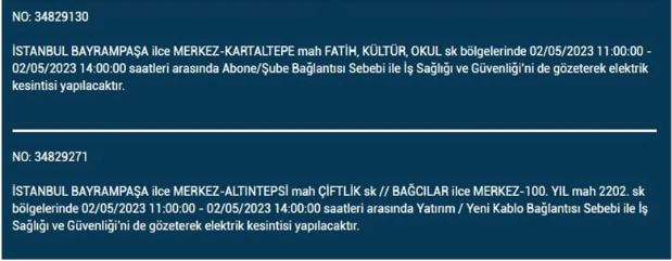 Elektrik kesintisi olacak! Nerede elektrikler kesilecek? 2 Mayıs 2023 elektrik kesintisi olacak ilçeler!