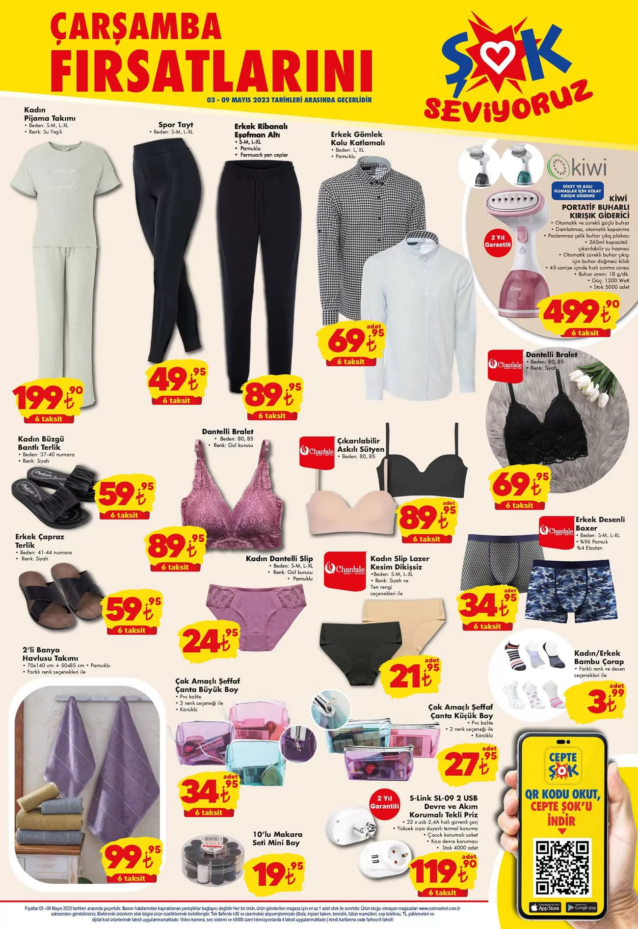 ŞOK Market 3 Mayıs kataloğunu yayımladı! Alo, Ariel, OMO, Tursil doz deterjanına yüzde 20 indirim!