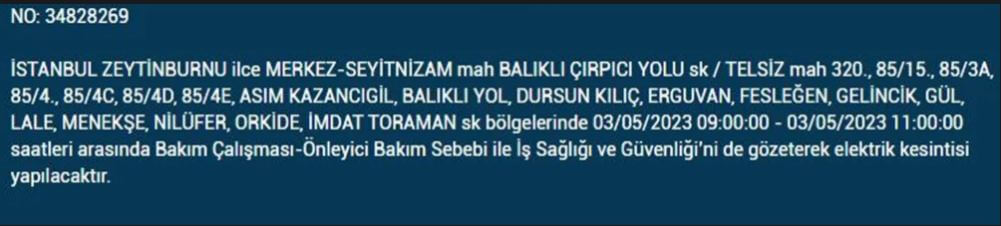 Elektrikler kesilecek! Nerede elektrikler kesilecek? 3 Mayıs 2023 elektrik kesintisi olacak ilçeler!