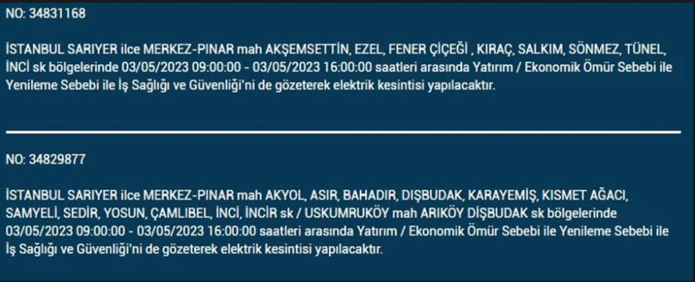 Elektrikler kesilecek! Nerede elektrikler kesilecek? 3 Mayıs 2023 elektrik kesintisi olacak ilçeler!