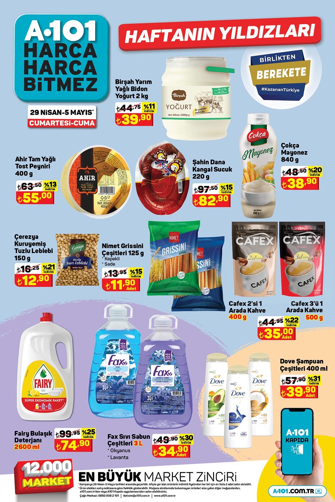 A101 de 2 kg yoğurt 39 TL ye 400 gr tost peyniri 55 TL ye düştü! Sepet dolduracak çılgın indirimler!