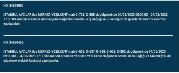 Elektrikleriniz gidecek! Nerede elektrikler kesilecek? 4 Mayıs 2023 elektrik kesintisi olacak ilçeler!