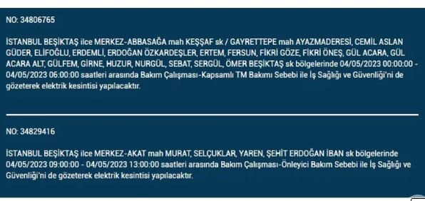 Elektrikleriniz gidecek! Nerede elektrikler kesilecek? 4 Mayıs 2023 elektrik kesintisi olacak ilçeler!