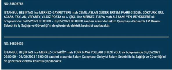 İstanbul’da yarın elektrik kesintisi yaşanacak mı? 5 Mayıs 2023 elektrik kesintisi olacak ilçeler!