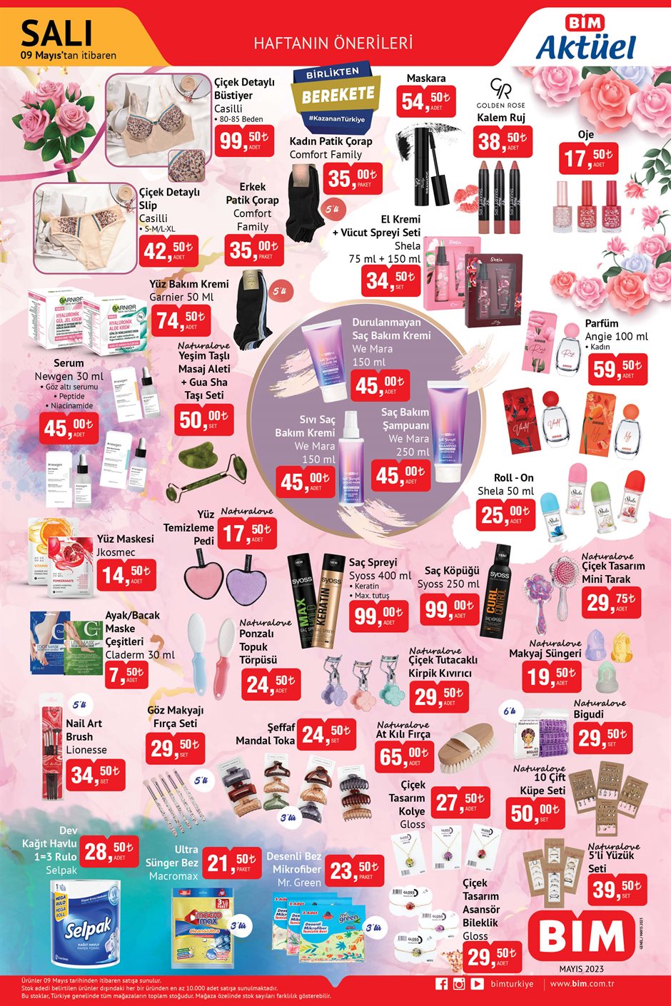 BİM’de kadınlara özel dev indirimler! Yüz maskesi 14,50 TL’ye, saç spreyi 99 TL’ye, saç kremi 45 TL’ye düştü!