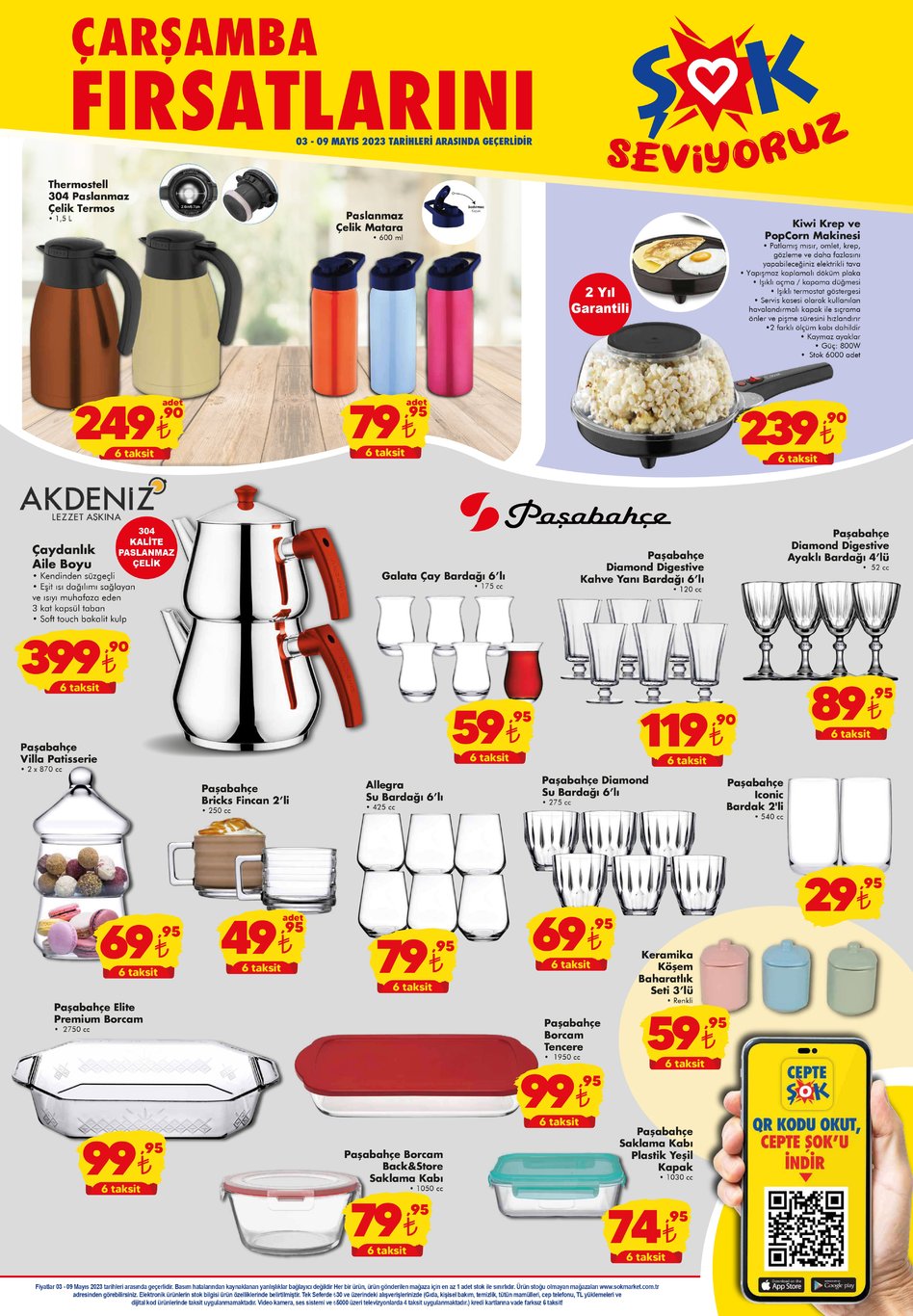 ŞOK bu sefer iddialı indirimlerle geldi! Çift kişilik yatak 1200 TL, 3 kapaklı gardırop 2 bin TL, TV sehpası 500 TL...