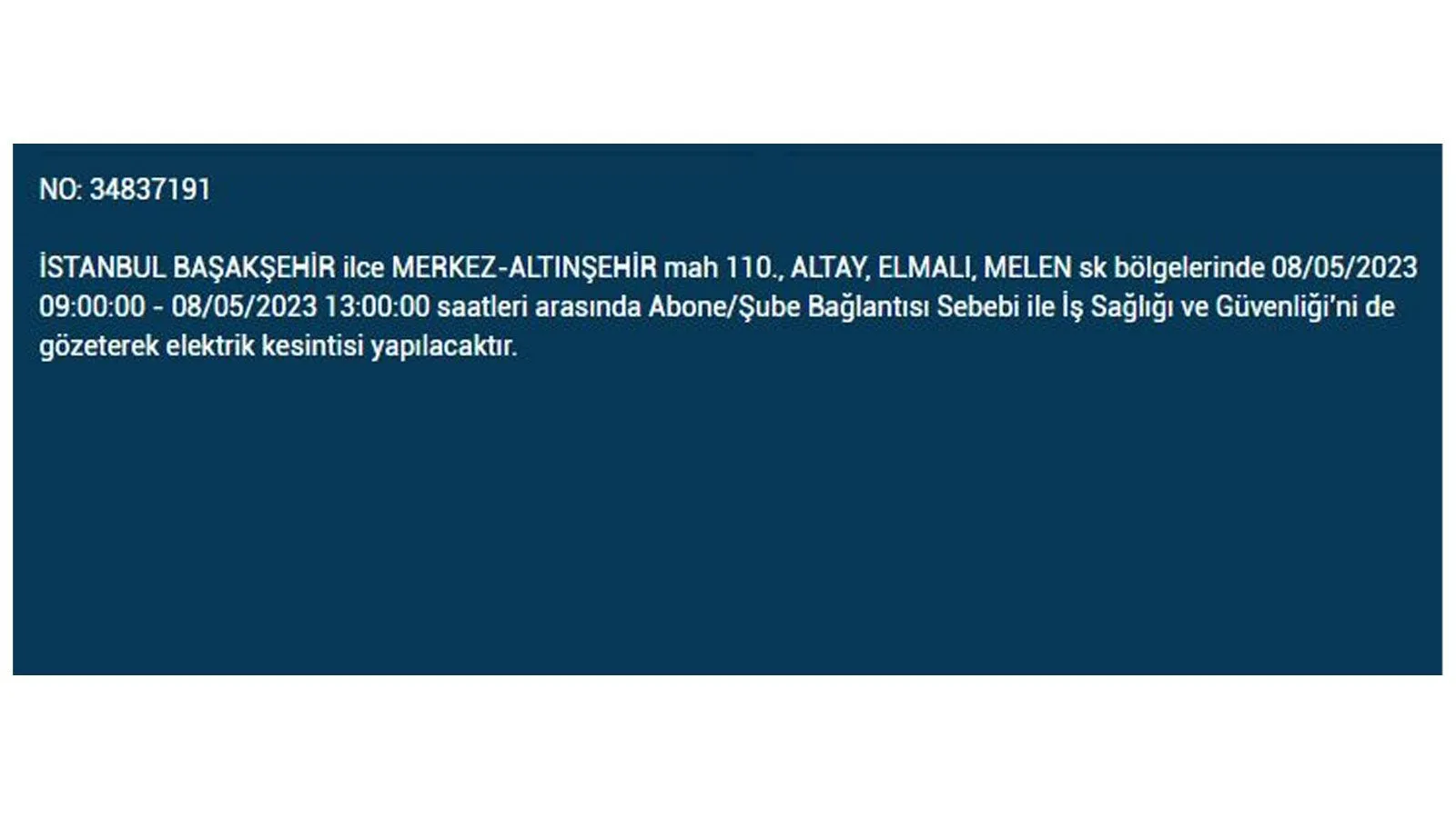 Elektrik kesintisi yarın olacak mı? İstanbul da elektrik kesintisi! 8 Mayıs 2023 elektrik kesintisi olacak ilçeler!