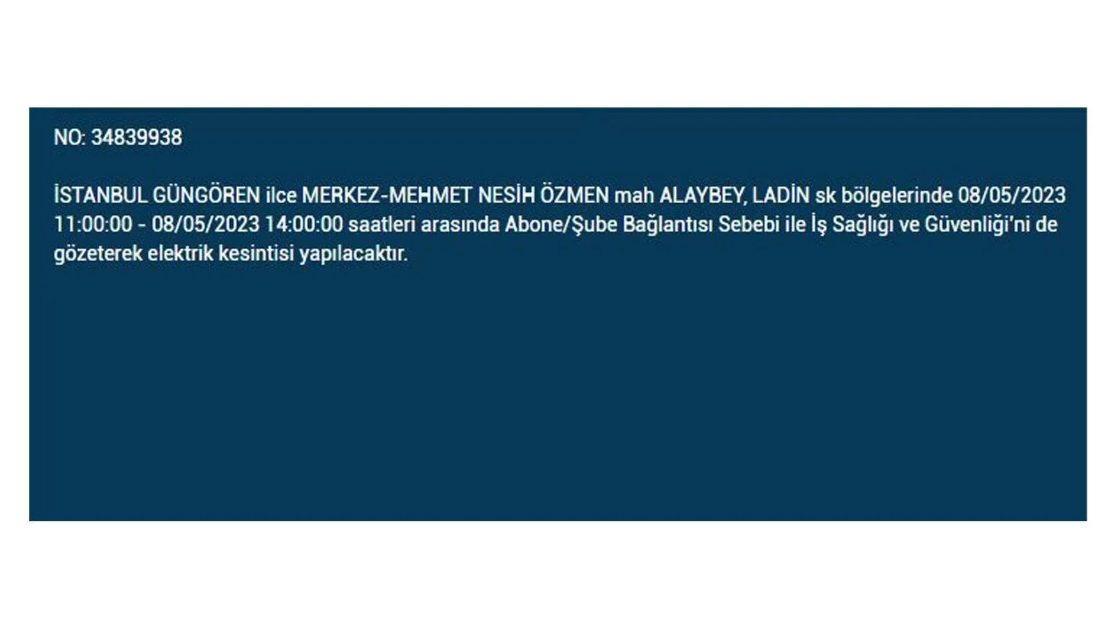 Elektrik kesintisi yarın olacak mı? İstanbul da elektrik kesintisi! 8 Mayıs 2023 elektrik kesintisi olacak ilçeler!