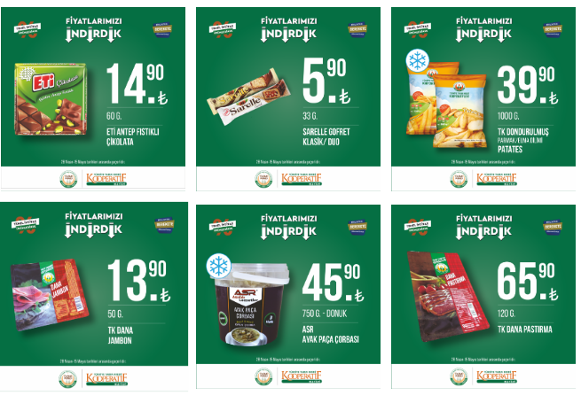 Tarım Kredi den sepet dolduracak kampanya! Tereyağı, peynir, süt, et, sucuk, şeker, çay, salam... 