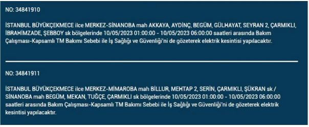 Bugün elektrik kesintisi olacak mı? 10 Mayıs 2023 Çarşamba elektrik kesintisi yaşanacak ilçeler!