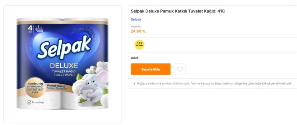 Raflar boşalmadan acele edin! Migros ta tuvalet kağıdı 24 TL ye düştü