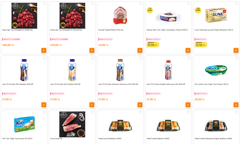 Migros sanal markette taze perşembe rüzgarı! Kırmızı et, beyaz et, peynir dibi gördü!