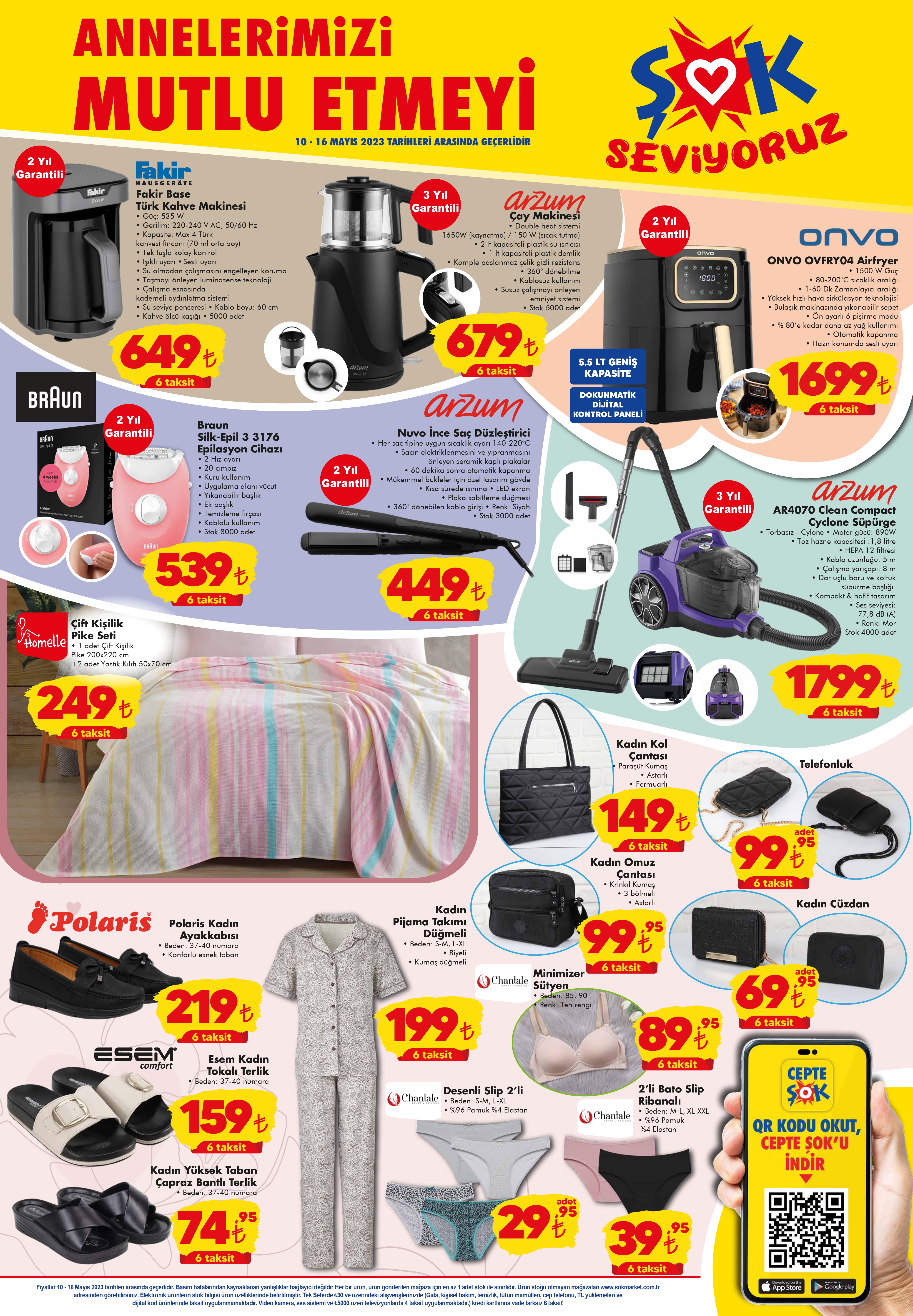 ŞOK’ta tost makinesi 440 TL’ye, düdüklü tencere 3600 TL’ye, robot süpürge 8 bin TL’ye düştü!