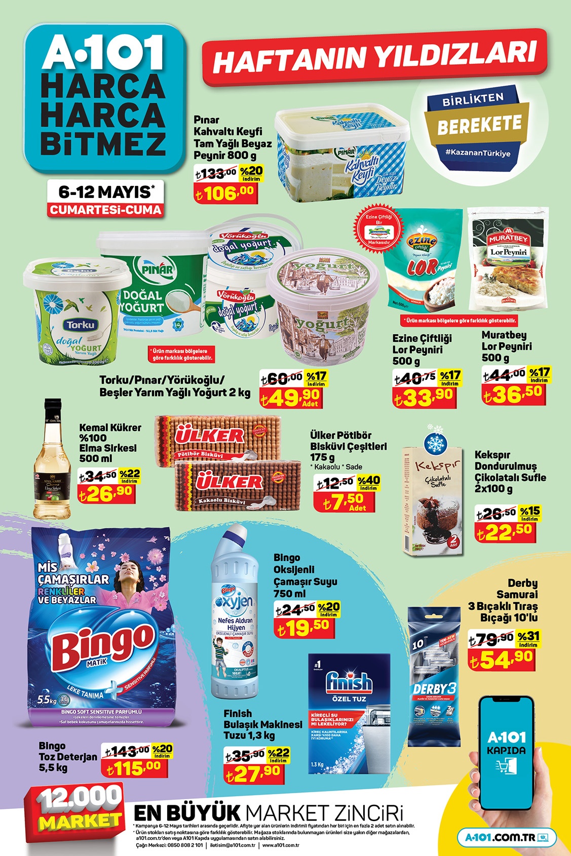 5 kg ayçiçek yağı 134 TL, 5 litre yumuşatıcı 65 TL! Sepet dolduracak çılgın indirim! A101 aktüel ürünler kataloğu