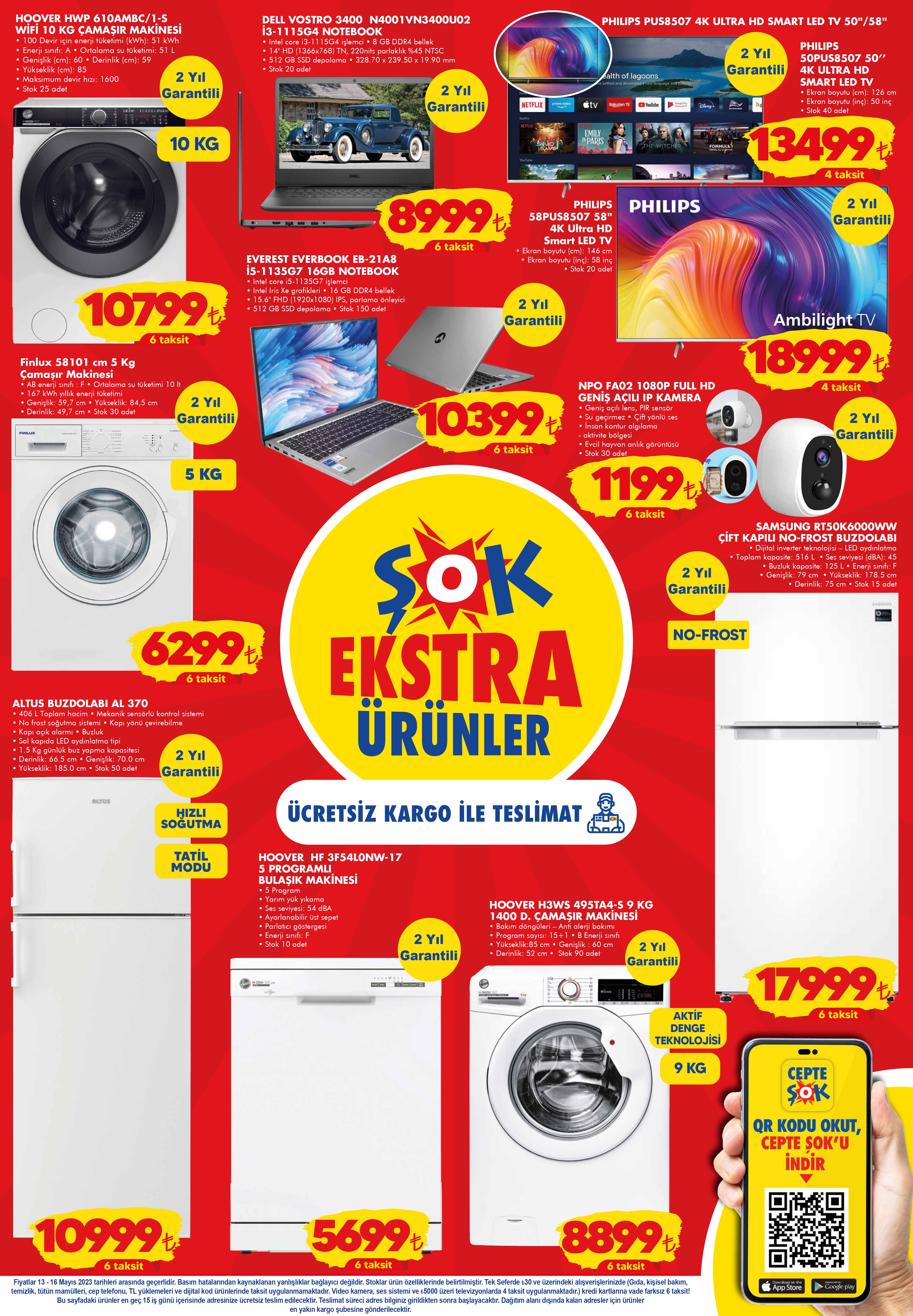 ŞOK’ta akordiyon bidon 60 TL’ye, mikser sürahi 70 TL’ye, 6’lı su bardağı 27,50 TL’ye düştü!