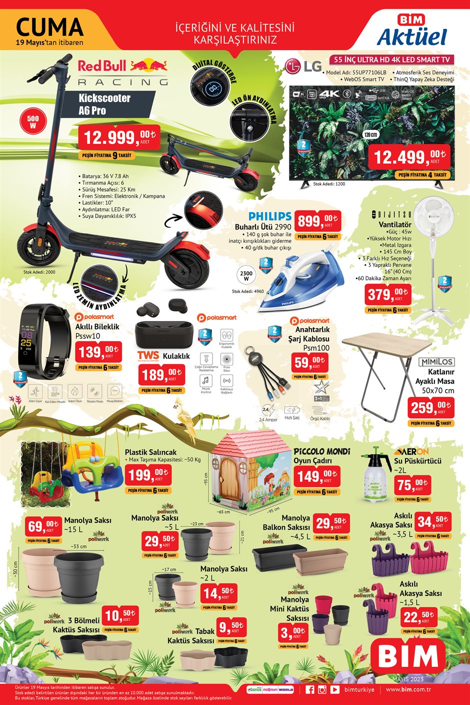 BİM de 4-5 kişilik çadır 699 TL! 2 kişilik çadır 499 TL! Stanley termos 519 TL! BİM 19 Mayıs aktüel ürünler kataloğu