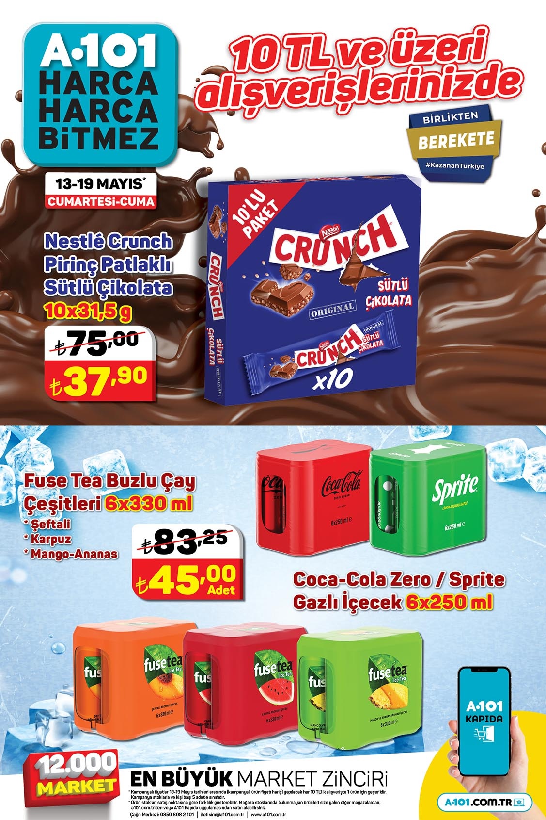 A101 de yüzde 40 a varan indirim! Ayçiçek yağı 62 TL ye, 8 kg toz deterjan 139 TL ye düştü!