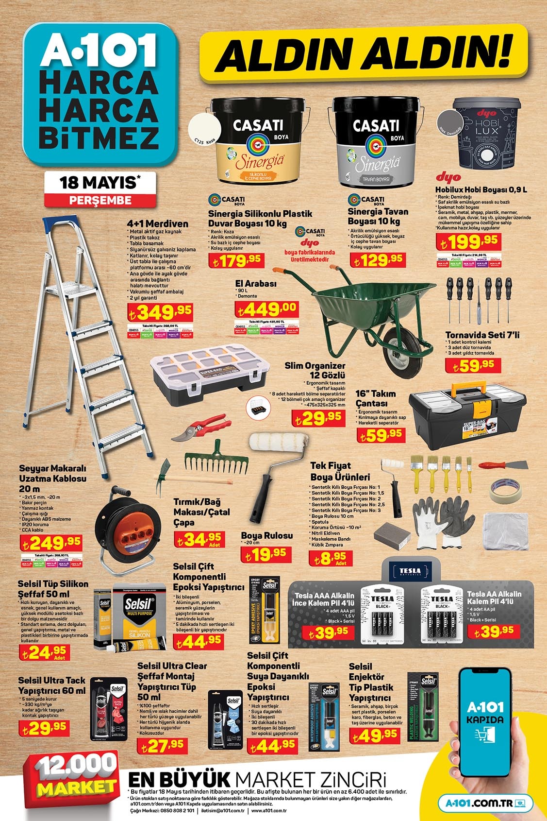 A101’de indirimsiz ürün kalmadı! Halı yıkama makinesi 1900 TL’ye, kettle 289 TL’ye, tost makinesi 750 TL’ye düştü!