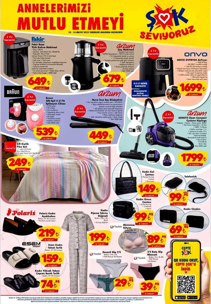 ŞOK’ta ne alırsan al indirimli! Kızartma tenceresi 300 TL’ye, gözleme tavası 300 TL’ye, çaydanlık takımı 400 TL’ye düştü