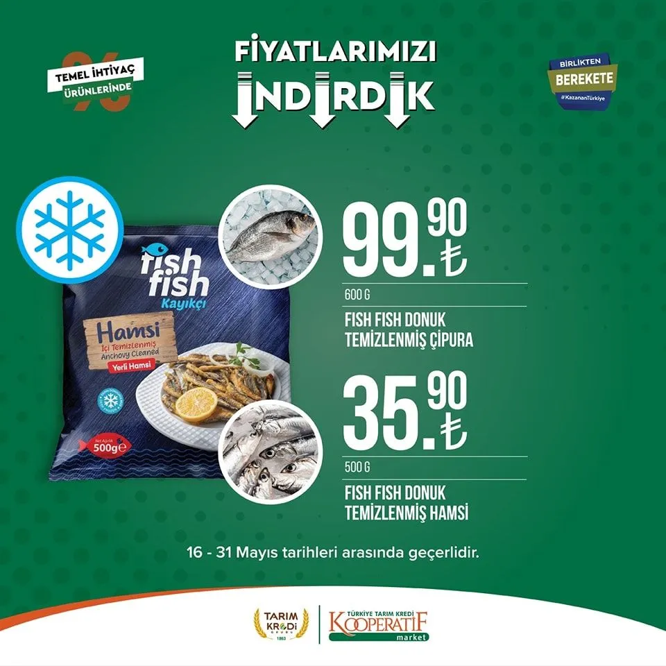 Tarım Kredi Market yeni indirimli ürünlerini duyurdu; Ayçiçek yağı 135 TL ye, Dana Sucuk 289,90 TL ye düştü