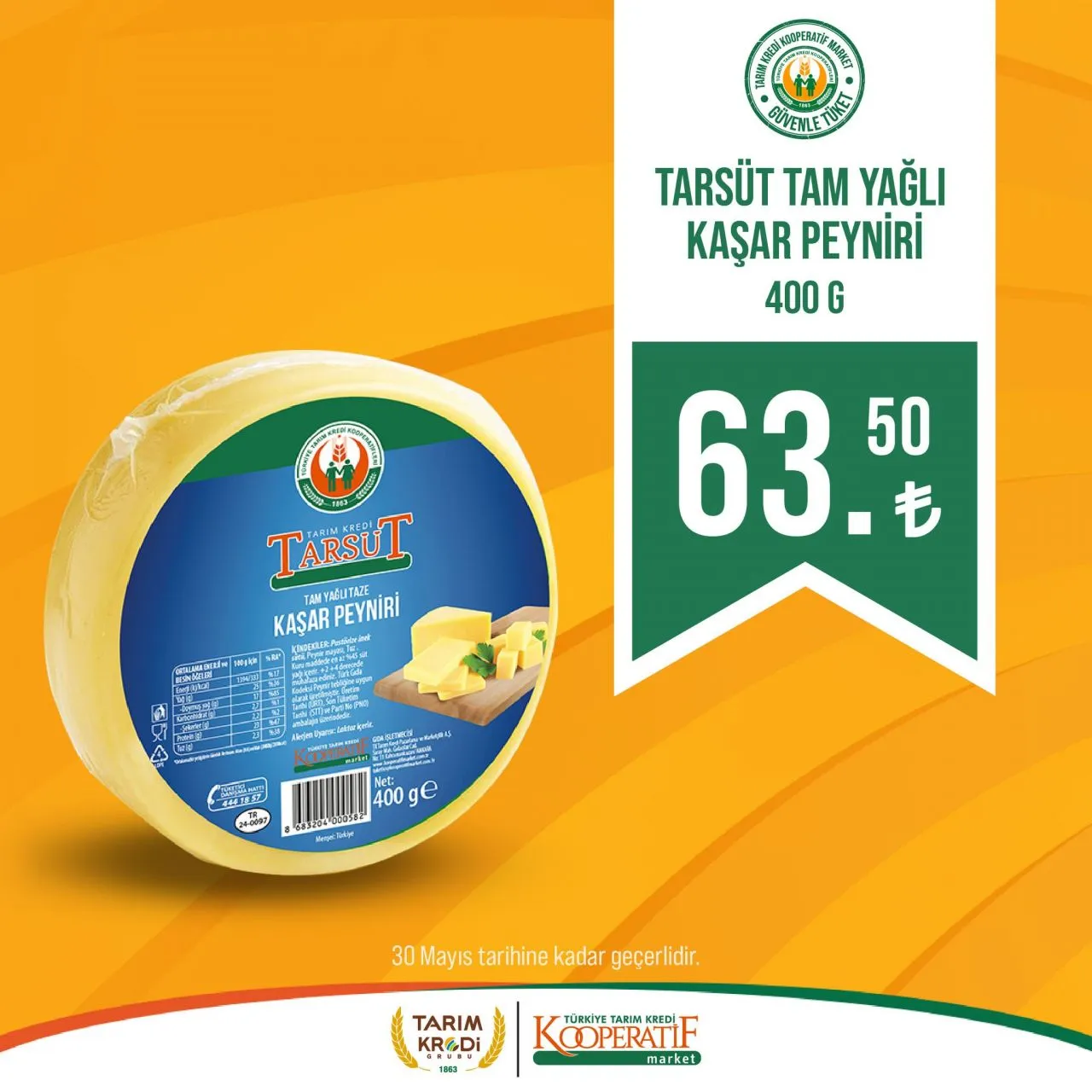 Tarım Kredi Market yeni indirimli ürünlerini duyurdu; Ayçiçek yağı 135 TL ye, Dana Sucuk 289,90 TL ye düştü