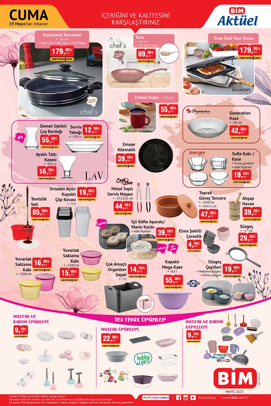 BİM’de 19 Mayıs’a özel indirim! Bluetooth hoparlör 139 TL, fanlı çadır lambası 300 TL, balkon saksısı 29,50 TL...