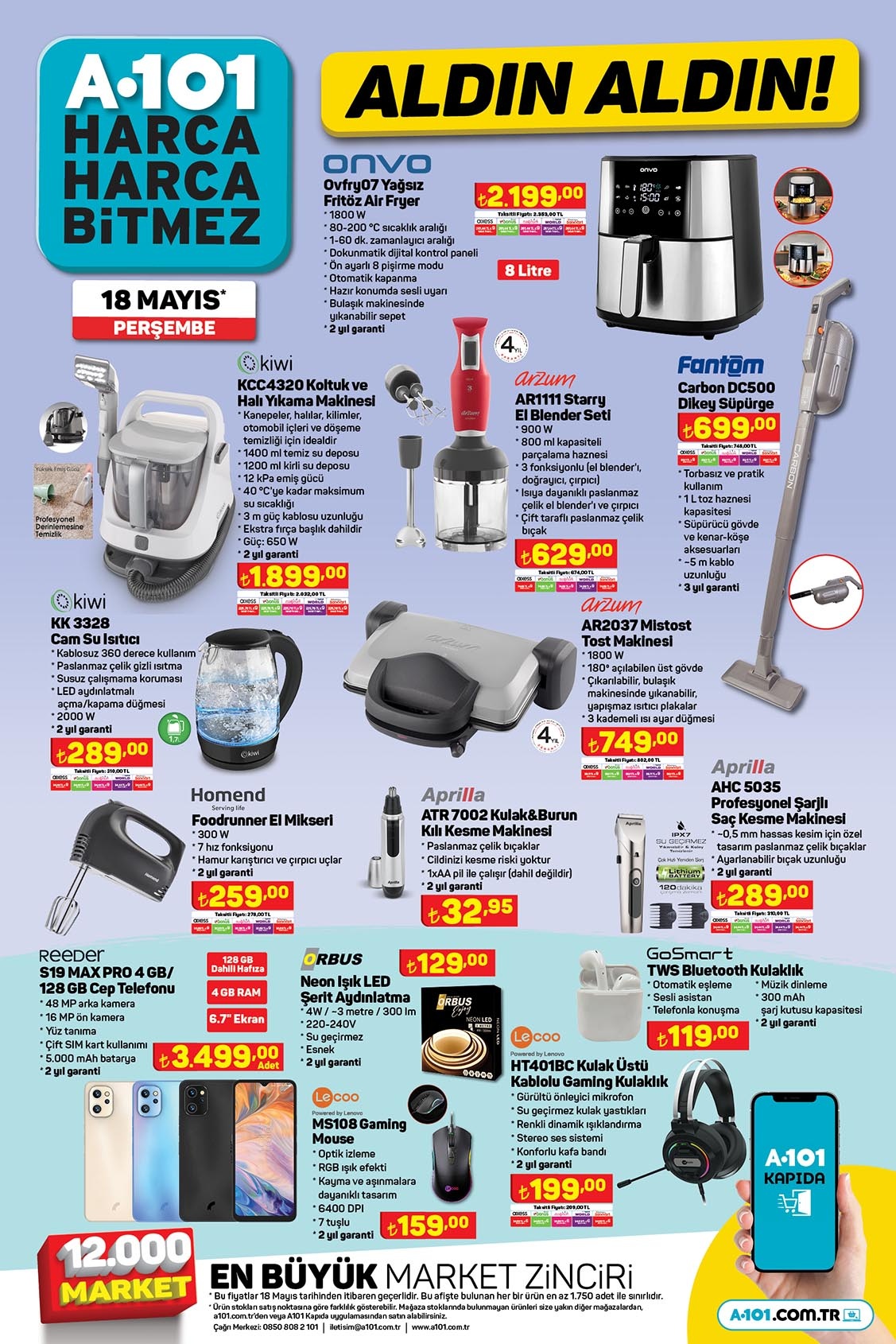 A101’de ne varsa indirimli! Basık tencere 200 TL’ye, silikon saplı soyacak 15 TL’ye, hazneli rende 22,50 TL’ye düştü!