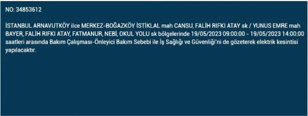 Elektrikler gidecek! Yarın İstanbul da elektrikler kesilecek mi? 19 Mayıs 2023 Cuma elektrik kesilecek ilçeler!