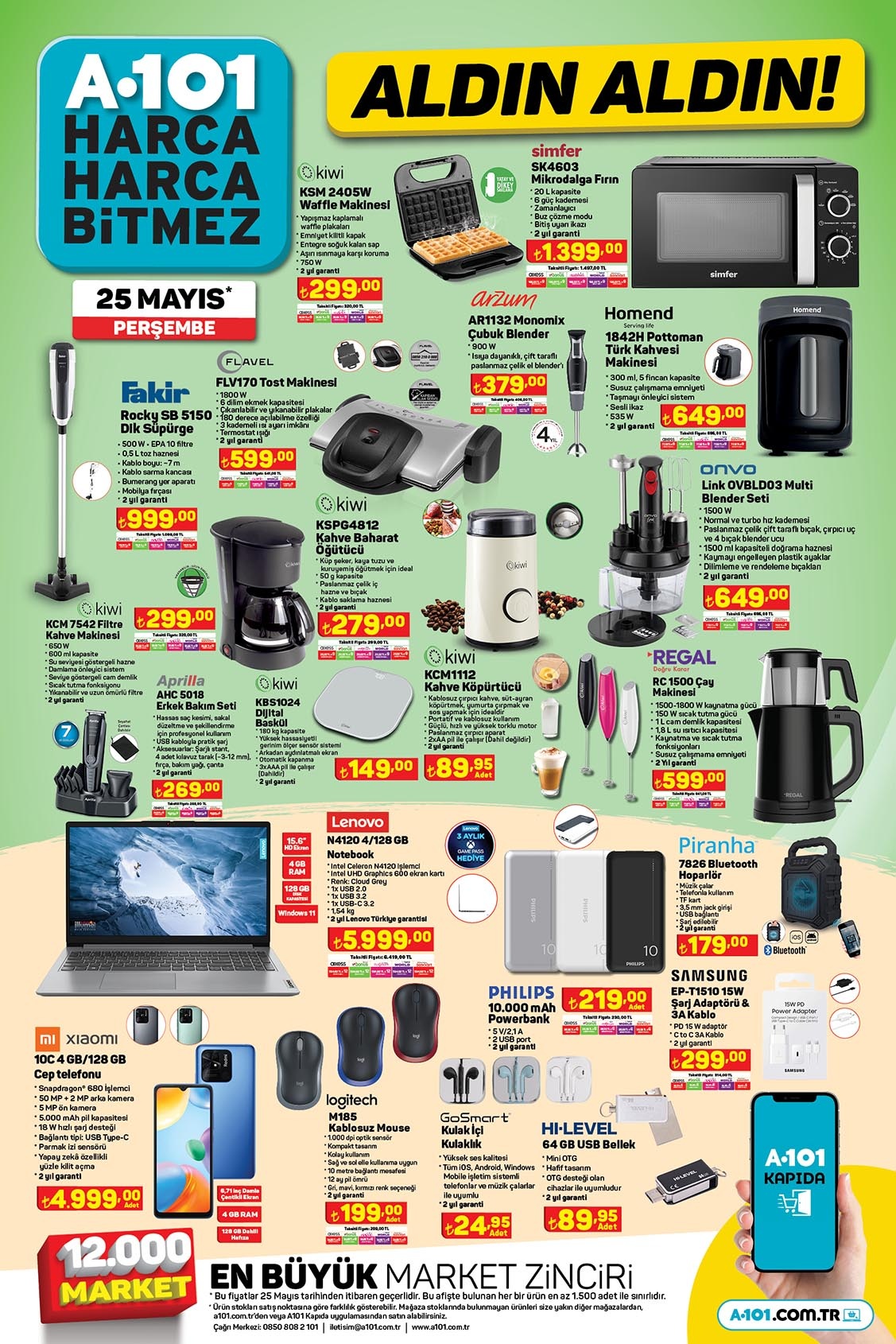 A101’de kahve makinesi 300 TL’ye, tost makinesi 600 TL’ye, blender seti 650 TL’ye düştü!