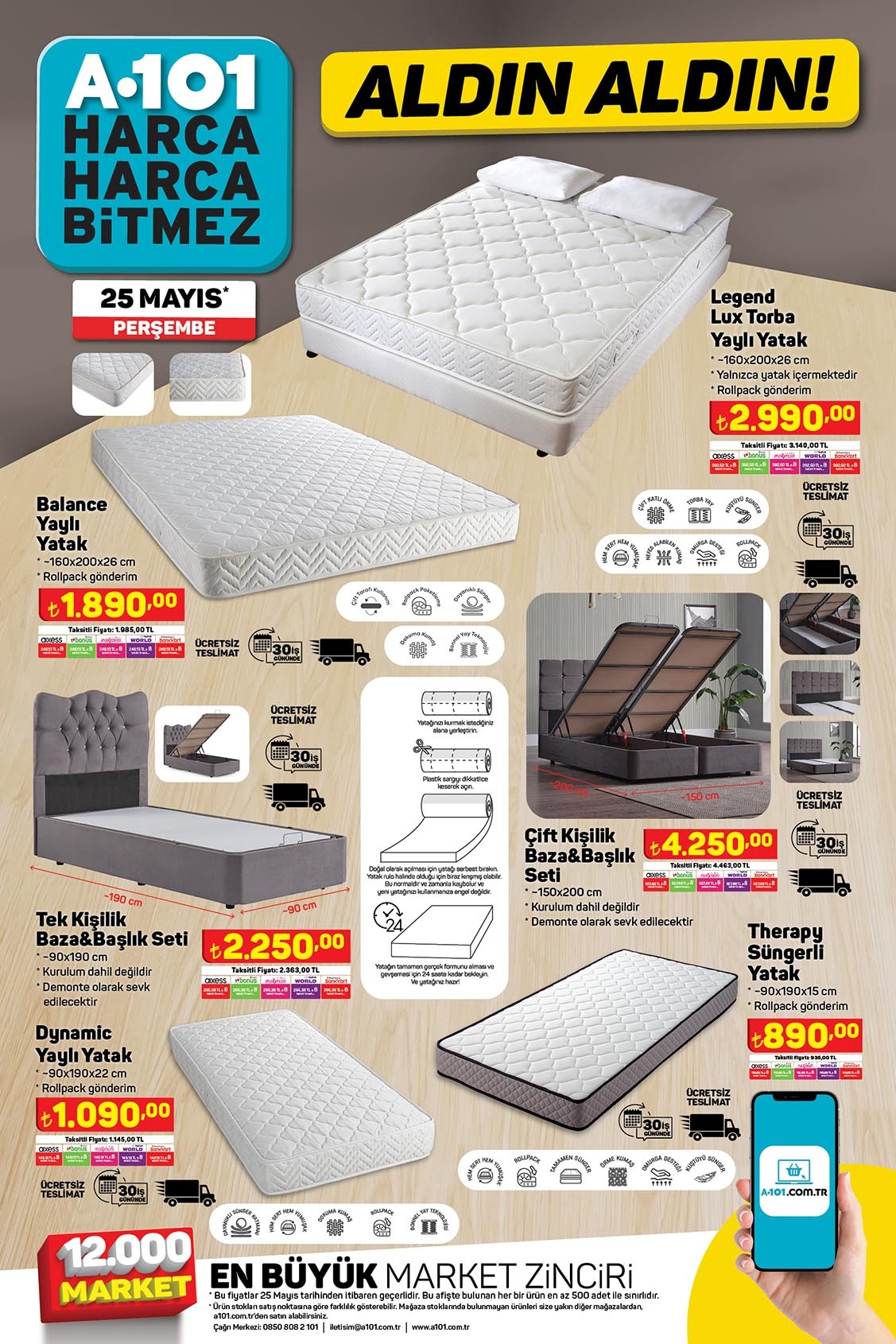 A101’de 3’lü ankastre set 4200 TL’ye, 3 çekmeceli dondurucu 2900 TL’ye, su arıtma cihazı 2000 TL’ye düştü!