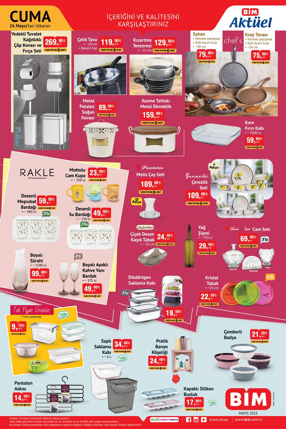 BİM’de meşrubat bardağı 59 TL’ye, çay seti 110 TL’ye, çerezlik seti 110 TL’ye düştü!