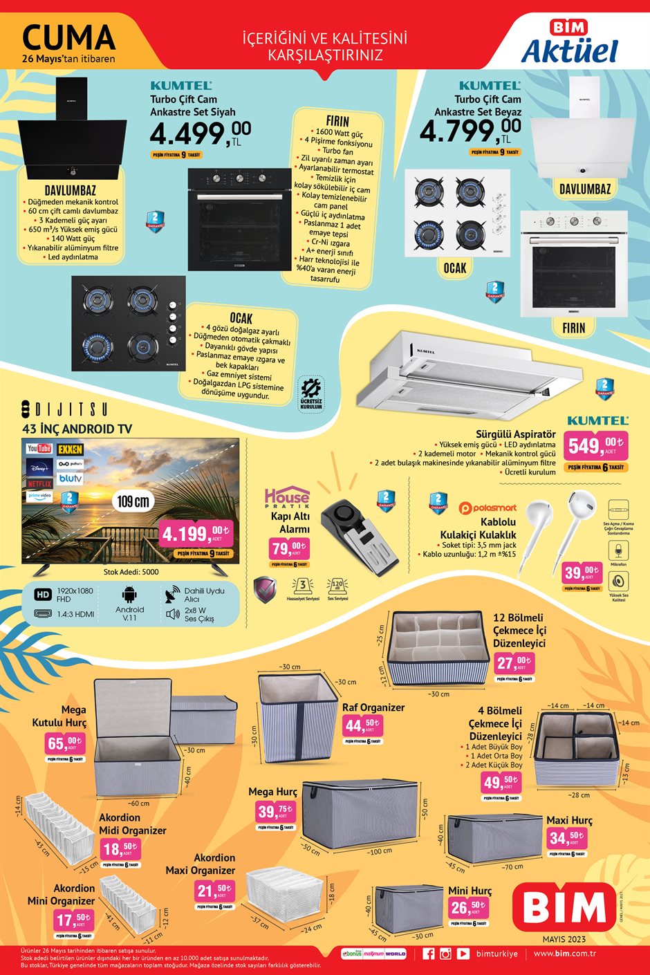 Çeyiz düzecekler müjde! BİM de buzdolabı 699 TL ye, çamaşır makinesi 5.999 TL ye, bulaşık makinesi 5.199 TL ye düştü!