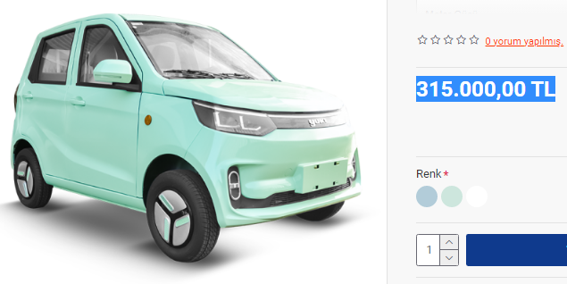 Yuki elektrikli Amy ne kadar? Yuki elektrikli Amy özellikleri neler?