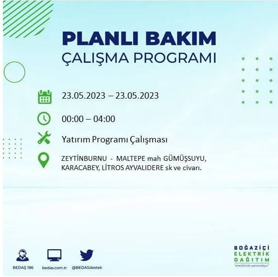 Yarın elektrik kesintisi yaşanacak mı? İşte 22 Mayıs 2023 elektrik kesintisi yaşanacak ilçeler! 