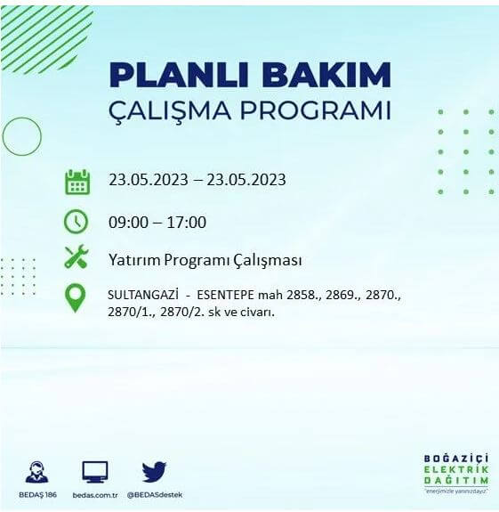 Yarın elektrik kesintisi yaşanacak mı? İşte 22 Mayıs 2023 elektrik kesintisi yaşanacak ilçeler! 