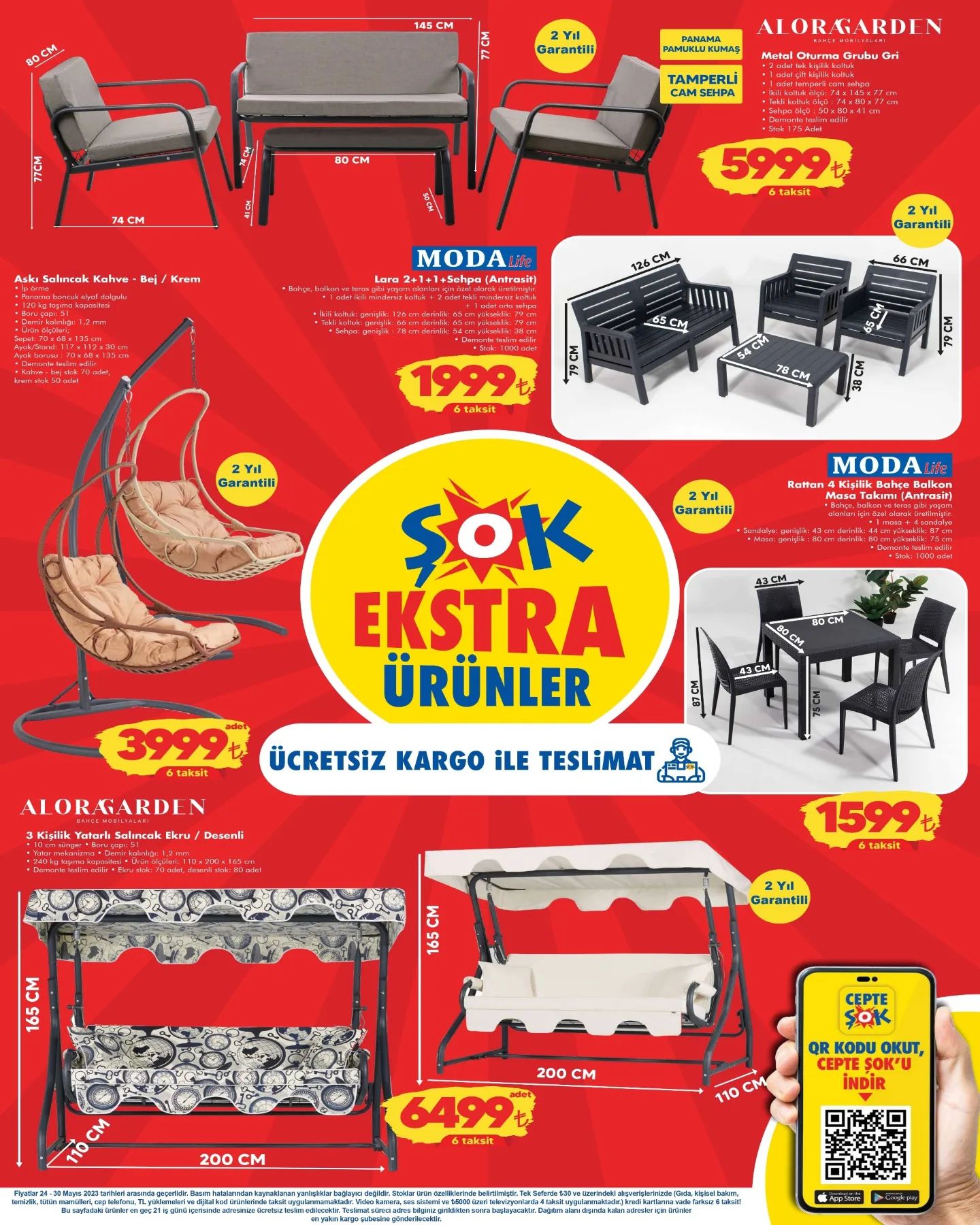 Şok marketten 7 sayfalık indirimli aktüel ürünler kataloğu; 24 Mayıs Çarşamba günü raflarda olacak