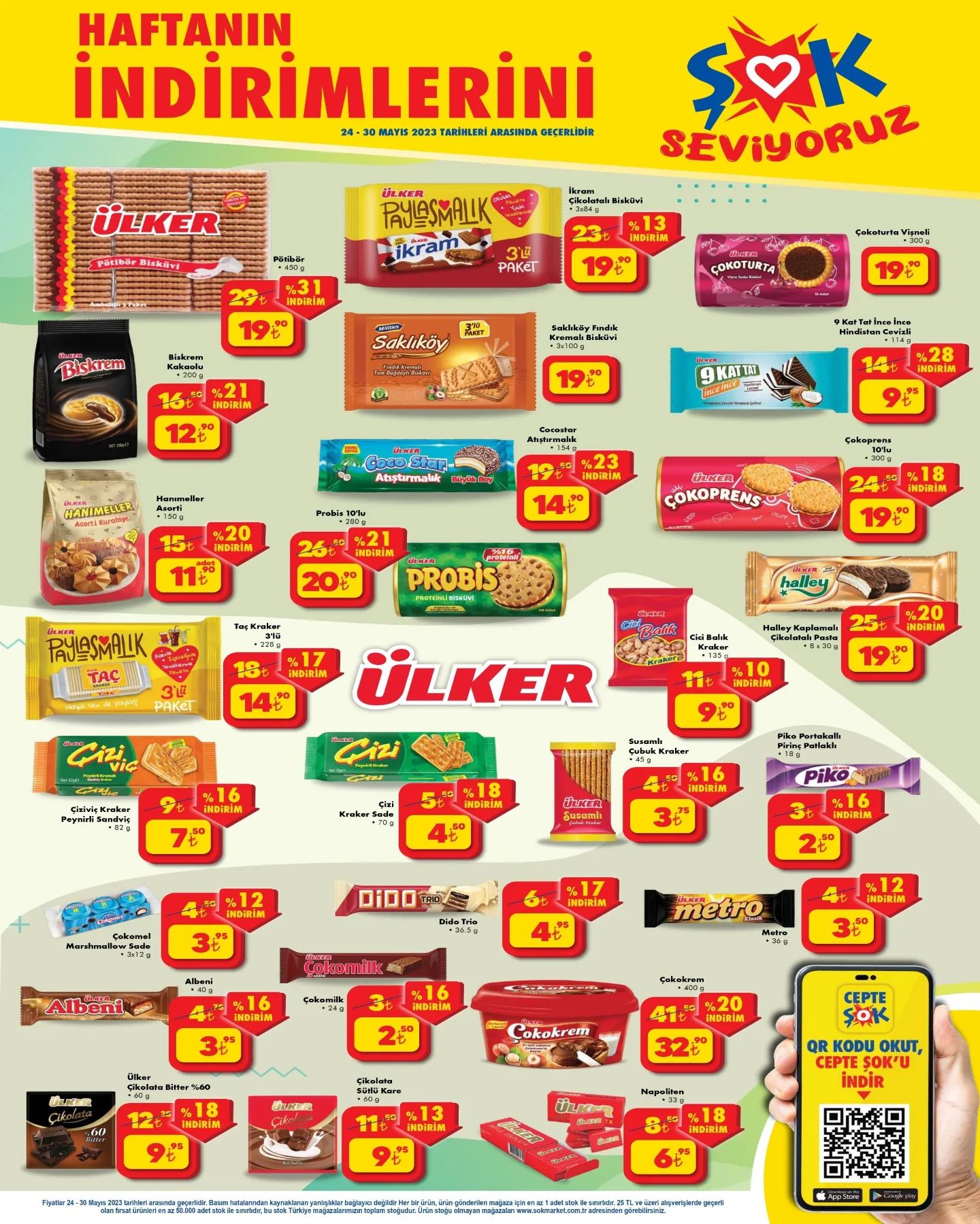 Şok marketten 7 sayfalık indirimli aktüel ürünler kataloğu; 24 Mayıs Çarşamba günü raflarda olacak