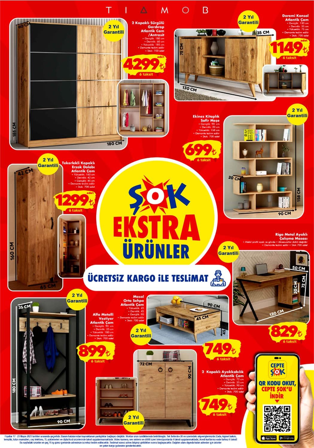 ŞOK’ta vakumlu blender seti 800 TL’ye, mop süpürge 10 bin TL’ye, saç maşası 300 TL’ye düştü!