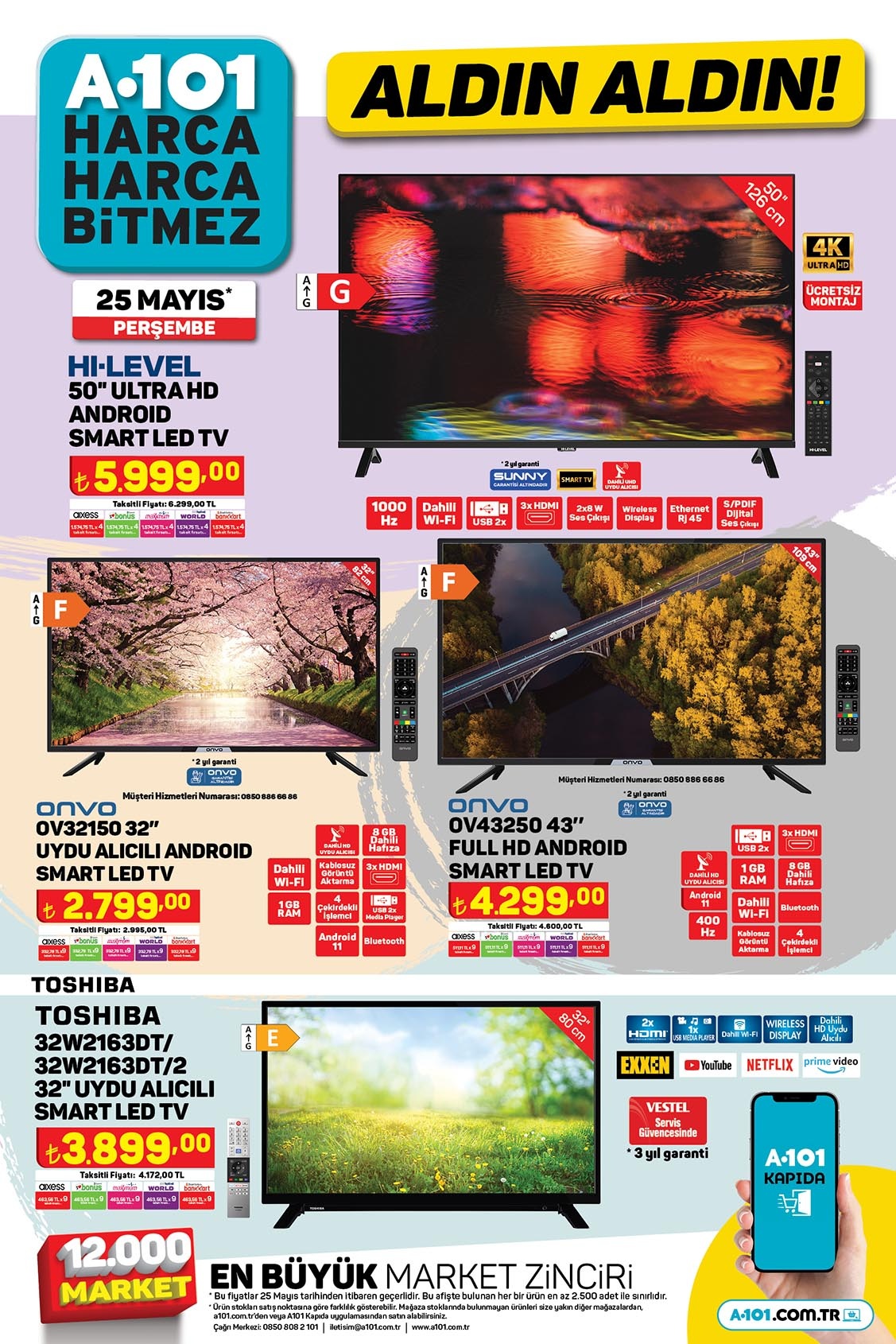 A101’de basık tencere 300 TL’ye, granit tava 200 TL’ye, derin tencere 300 TL’ye düştü!