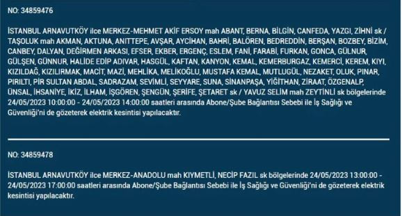 Elektrikler kesintisi! Bugün elektrikler kesilecek mi? İşte 24 Mayıs 2023 elektrik kesintisi yaşanacak ilçeler!