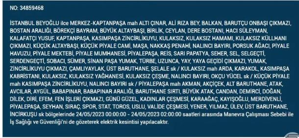 Elektrikler kesintisi! Bugün elektrikler kesilecek mi? İşte 24 Mayıs 2023 elektrik kesintisi yaşanacak ilçeler!