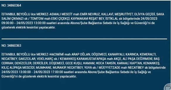 Elektrikler kesintisi! Bugün elektrikler kesilecek mi? İşte 24 Mayıs 2023 elektrik kesintisi yaşanacak ilçeler!