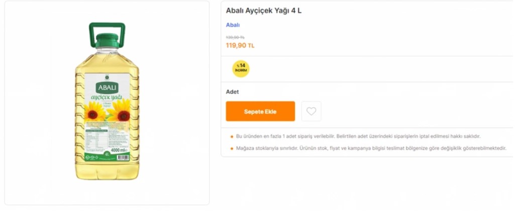 Migros tan büyük atak! Ayçiçek yağı dip seviyeyi gördü